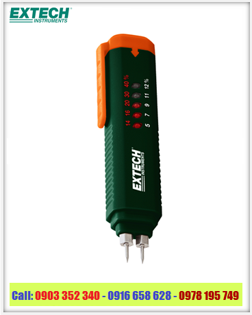EXTECH MO25; Máy đo độ ẩm 5%RH đến 40%RH Vật liệu, Chất rắn/Bán rắn, Gỗ, Giấy, Carton,v.v...Extech MO25 Moisture Pen